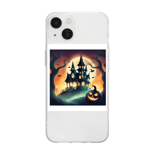 ハロウィーン Soft Clear Smartphone Case