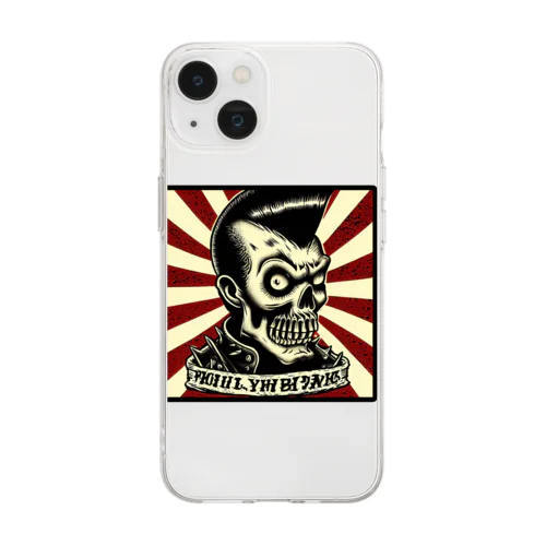 PSYCHOBILLY MAN Soft Clear Smartphone Case