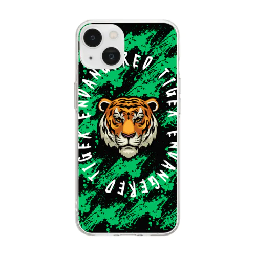 s888s　Endangered Tiger Soft Clear Smartphone Case