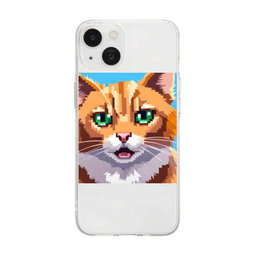 ミステリアス・キャット  Soft Clear Smartphone Case