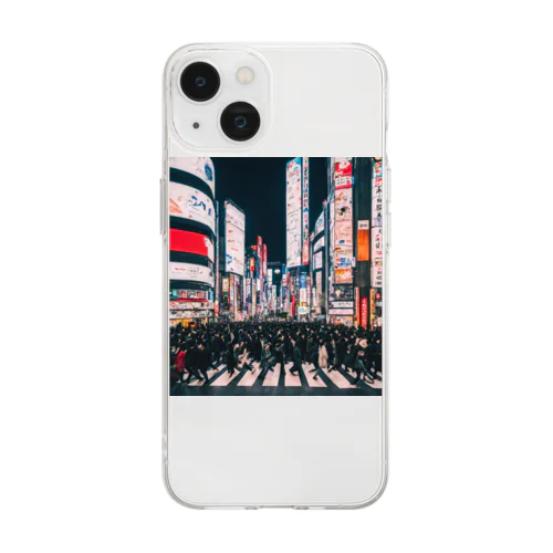 渋谷 Soft Clear Smartphone Case