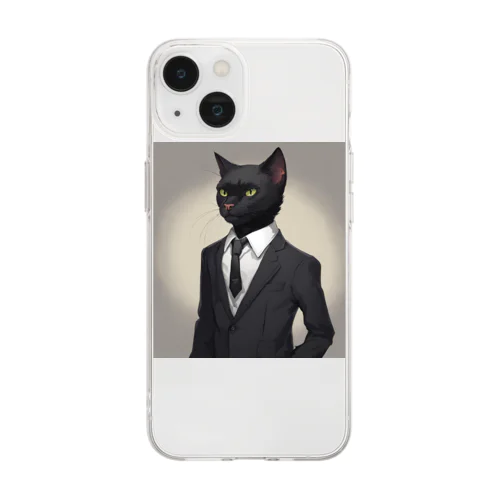 エージェント・キャット🐈‍⬛ Soft Clear Smartphone Case