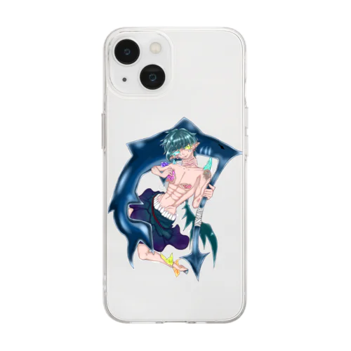 深海の悪魔くん Soft Clear Smartphone Case