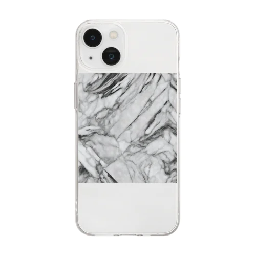 大理石 Soft Clear Smartphone Case