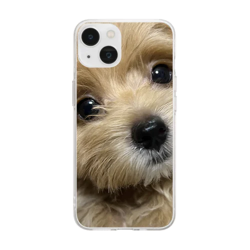 愛犬くん Soft Clear Smartphone Case