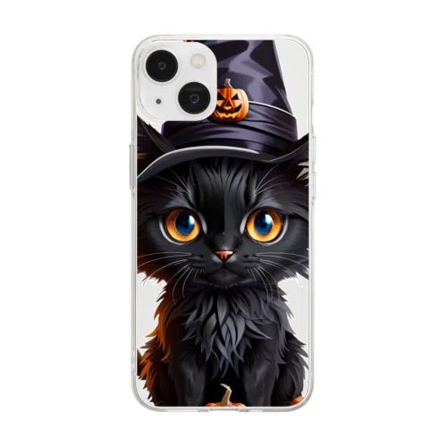 魔女っ子ねこ Soft Clear Smartphone Case