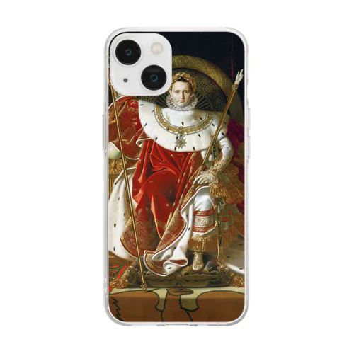 玉座のナポレオン / Napoleon I on His Imperial Throne Soft Clear Smartphone Case