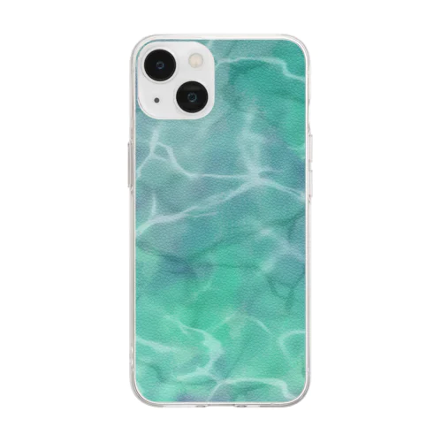 海-碧- Soft Clear Smartphone Case