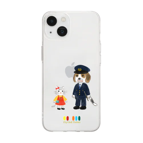 いぬのおまわりさん Soft Clear Smartphone Case