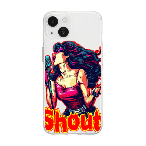 SHOUT!　【ROCK歌手】シャウト！ Soft Clear Smartphone Case