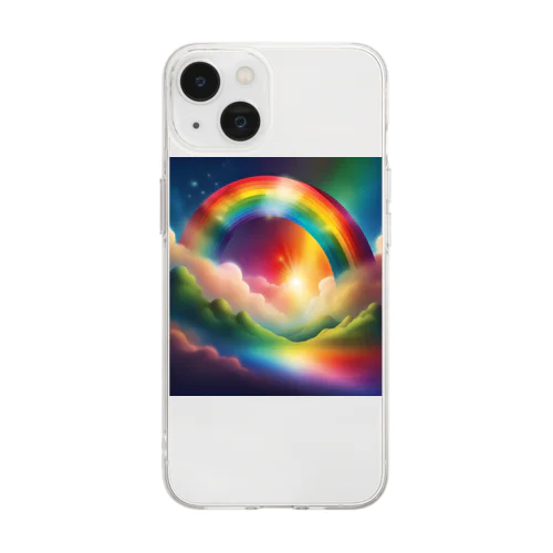 虹 Soft Clear Smartphone Case