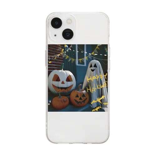 ハッピーハロウィン Soft Clear Smartphone Case