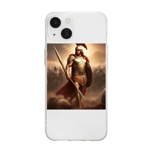 ギリシャ神話風アキレス- トロイア戦争の英雄 Soft Clear Smartphone Case
