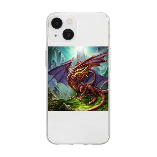 幻想的な龍 Soft Clear Smartphone Case