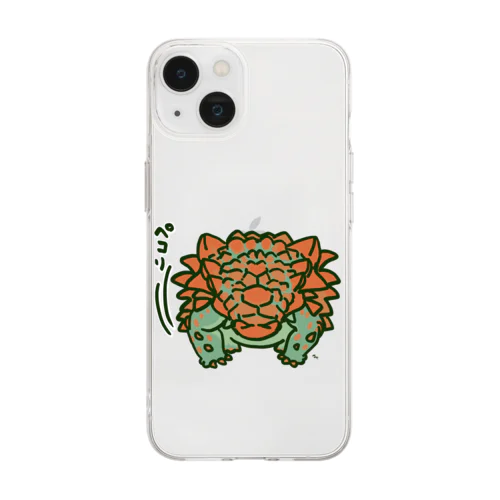 御辞儀ズール Soft Clear Smartphone Case