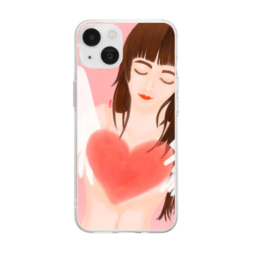 Love Yourself  (flying wings) Soft Clear Smartphone Case