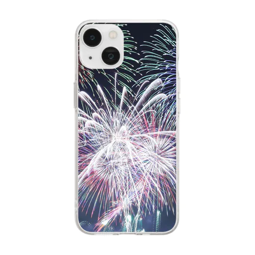 花火 Soft Clear Smartphone Case