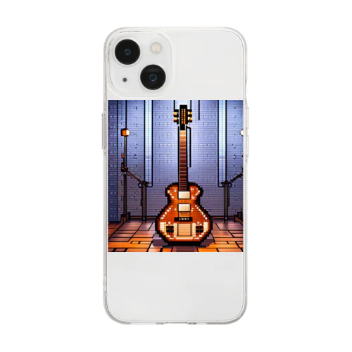 ドット絵のペダルスチールギター Soft Clear Smartphone Case