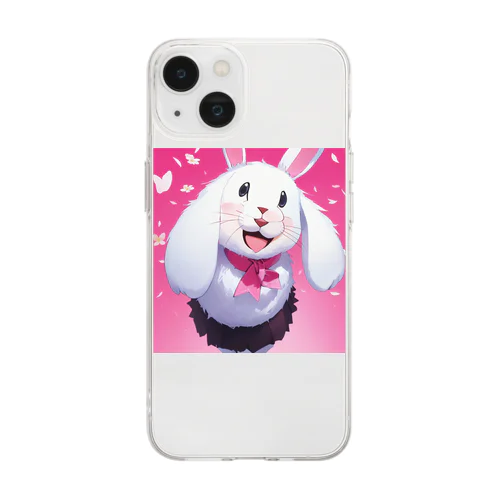 うさタン Soft Clear Smartphone Case
