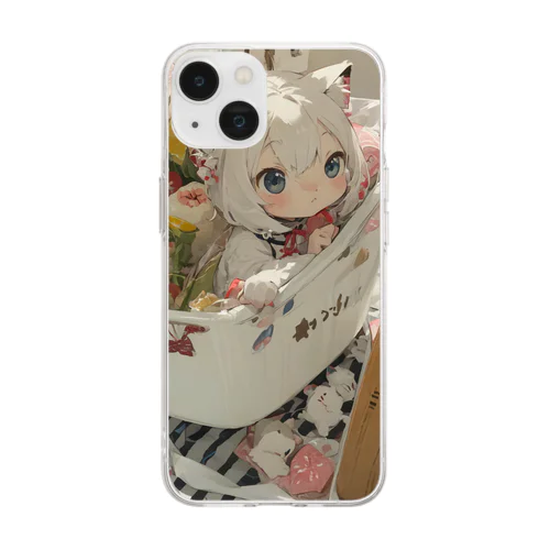 ウサみんグッズ Soft Clear Smartphone Case