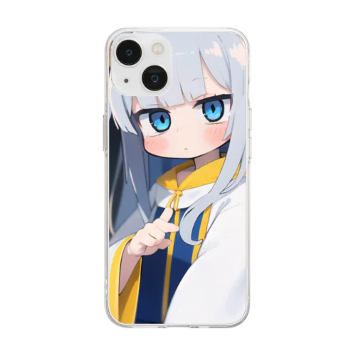 魅惑的なキツネ姿の美女 Soft Clear Smartphone Case