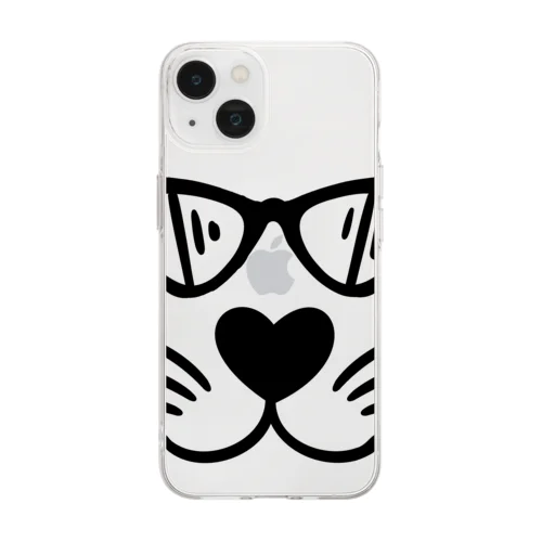 猫のシルエットシリーズ from 9CATS Soft Clear Smartphone Case