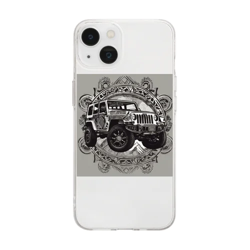 トライバル　ジープ1 Soft Clear Smartphone Case