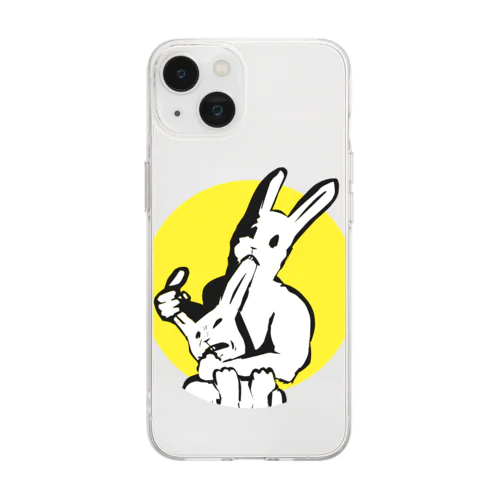 共喰い🐰（ウサギ） Soft Clear Smartphone Case