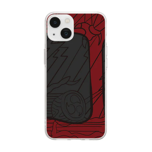 Hanafuda November Design “willow and demon hands” ソフトクリアスマホケース