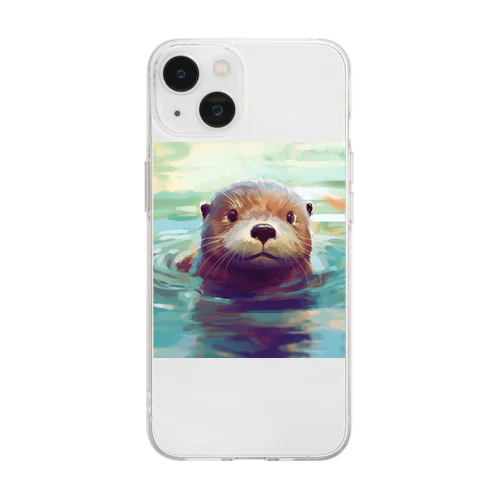 カワウソ Soft Clear Smartphone Case