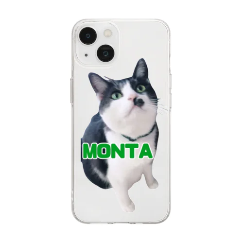 もん太 Soft Clear Smartphone Case