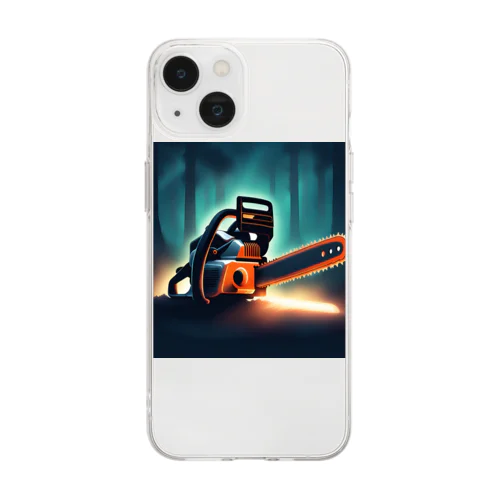 DARK CHAINSAW チェンソー Soft Clear Smartphone Case