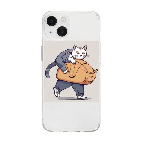 不思議猫 Soft Clear Smartphone Case