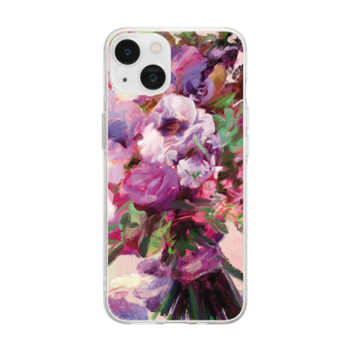 名もなき花束 Soft Clear Smartphone Case