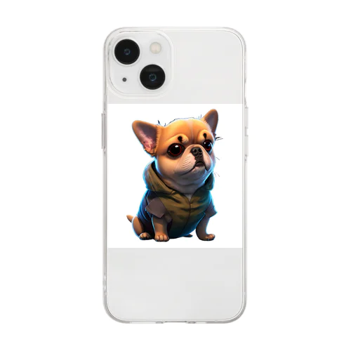 ぶさかワン🐶 Soft Clear Smartphone Case