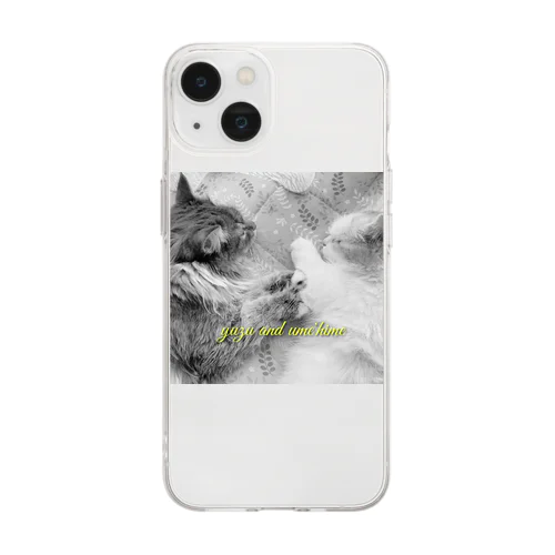 #ネコヒメペット 99ฅ^ơωơ^ฅ♡ Soft Clear Smartphone Case