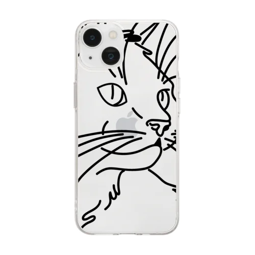 猫のシルエットシリーズ from 9CATS Soft Clear Smartphone Case