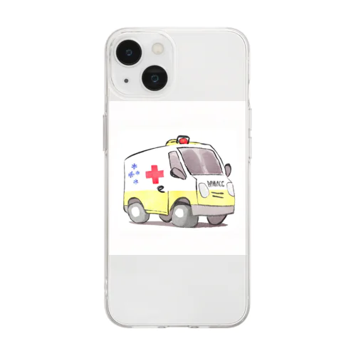 救急車くん Soft Clear Smartphone Case