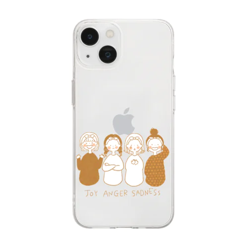 JOY ANGER SADNESS Soft Clear Smartphone Case