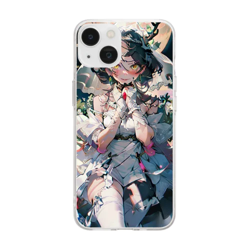 月の女神 Soft Clear Smartphone Case