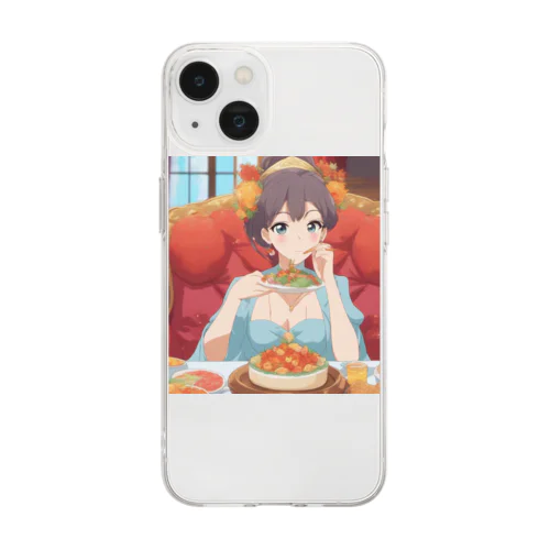 貴族令嬢の食事風景 Soft Clear Smartphone Case