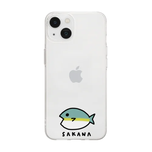 ヒラマサ風さかな Soft Clear Smartphone Case