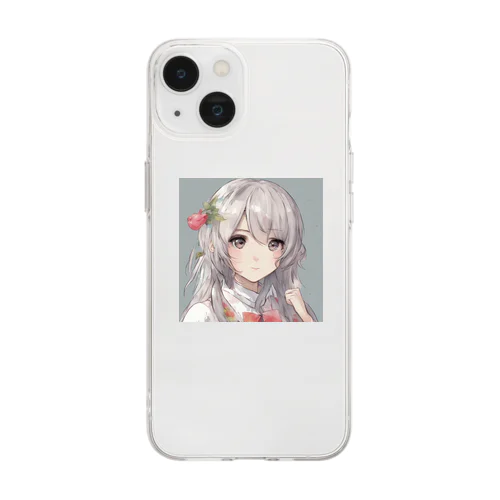 可愛いAIキャラ2 Soft Clear Smartphone Case