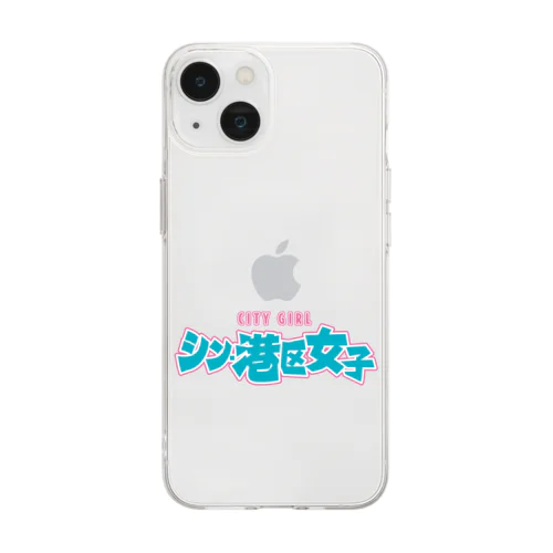 シン・港区女子 CITY GIRL ネオン Soft Clear Smartphone Case