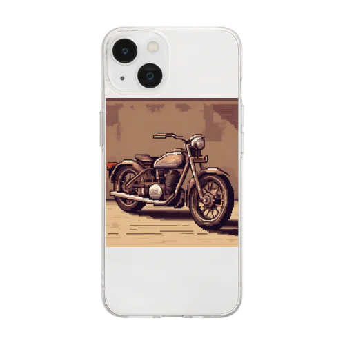 レトロバイクドット Soft Clear Smartphone Case