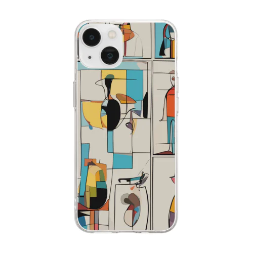 Contemporary Art(1) Soft Clear Smartphone Case