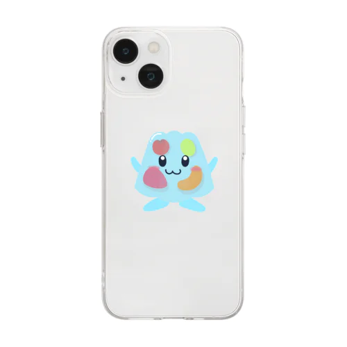 ぷるぷるフルーツゼリーくん Soft Clear Smartphone Case