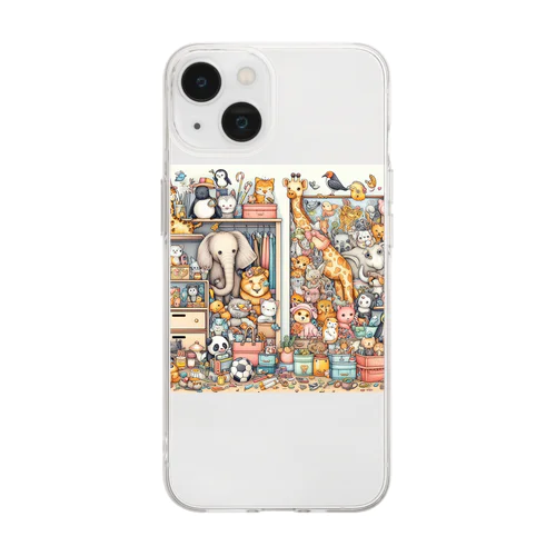 アニマルクローゼット04 Soft Clear Smartphone Case