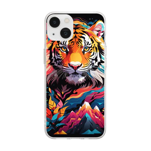 Vivid-Tiger（ビビッド‐タイガー） Soft Clear Smartphone Case