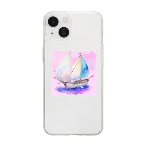 帆船 Soft Clear Smartphone Case